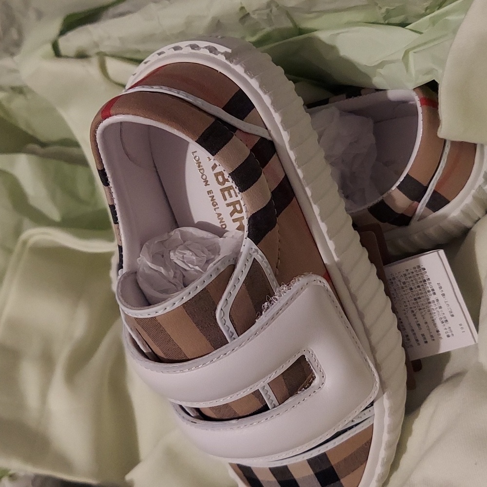 Little Kid's & Kid's Mark Low-Top Check Sneakers - Archive Beige - Size 9.5 (Chi - Picture 4 of 6
